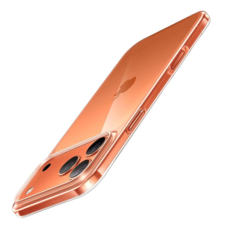 Luxury Hard PC Case for iPhone 17 Pro Max Case Ultra Thin Transparent Case for iPhone 17 Air Phone Back Cover Shell Fundas Coque
