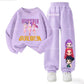 2026 New  Slayer Print Kids Sweatshirt Set 2Pcs Boys Girls Anime Casual Sportswear Children's Tracksui