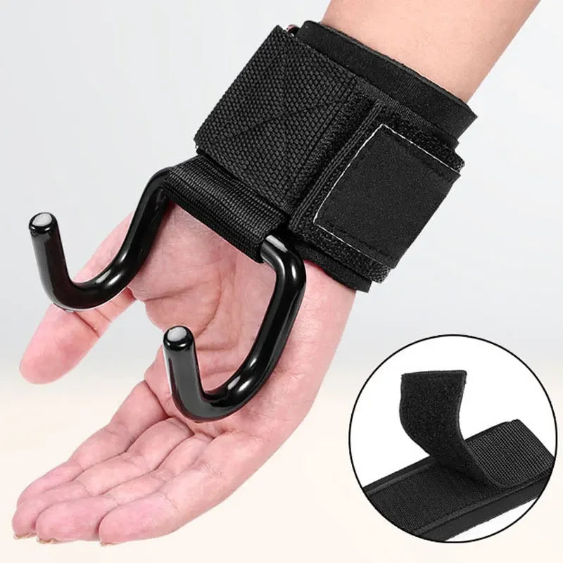 2PCs Fitness Power Hook, Pull-Up, Hard Pull Training Anti-Fall Helper, No Injury Palm Training equipment