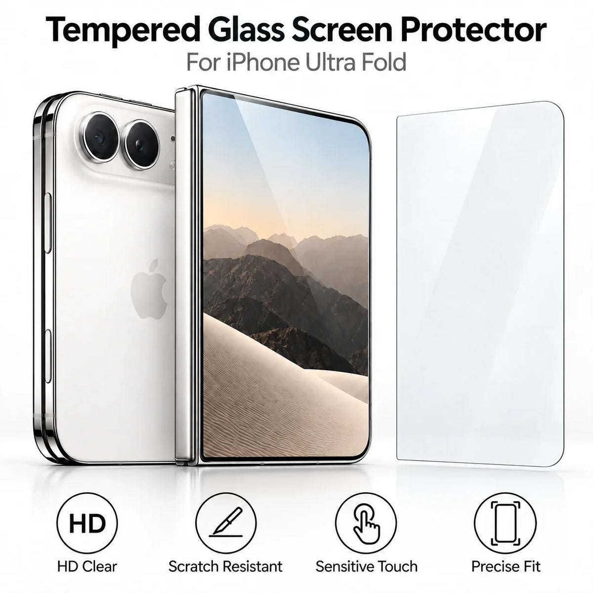 3 Outer Glass +3 Inner Films for iPhone Duo Screen Protector Protective Soft Hydrogel Film for Apple iPhoneDuo 2026