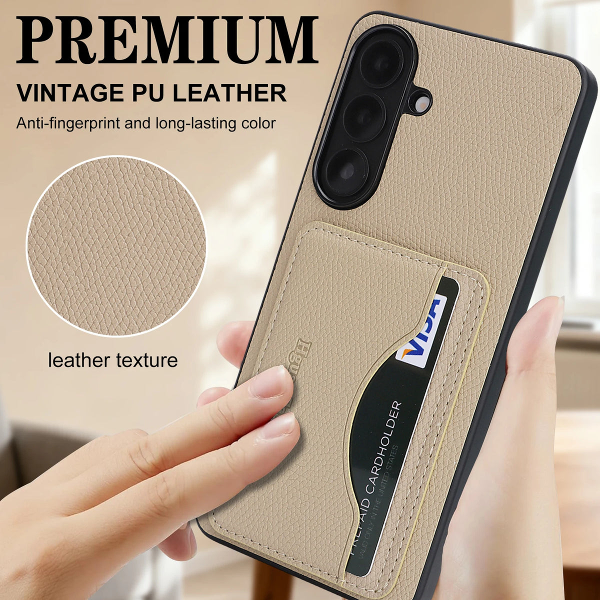 PU Leather Phone Case with Card Holder for Samsung A57 A56 A55 A37 A36 A35 A27 A26 A17 A07 A06 Case - Durable Cover Design