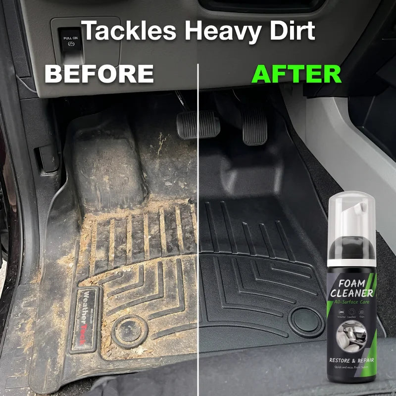 Multi-scene Foam Cleaning Spray | Powerful Stain Remover for Car Interior & Home Surfaces