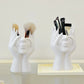 High-Value Makeup Brush Holder with Face Design, Multi-Functional Cosmetic and Pen Holder for Dressing Table and desktop.