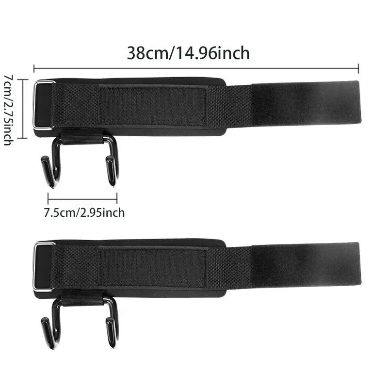 2PCs Fitness Power Hook, Pull-Up, Hard Pull Training Anti-Fall Helper, No Injury Palm Training equipment