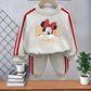 2026 Spring New Style Girls Casual Tracksuits Children's O Neck Hoodies and Long Pant Two Piece Kids Side Stripe Trousers Sets